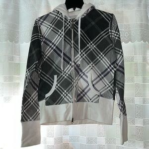 360 Surf Zip Hoodie with Printed Plaid